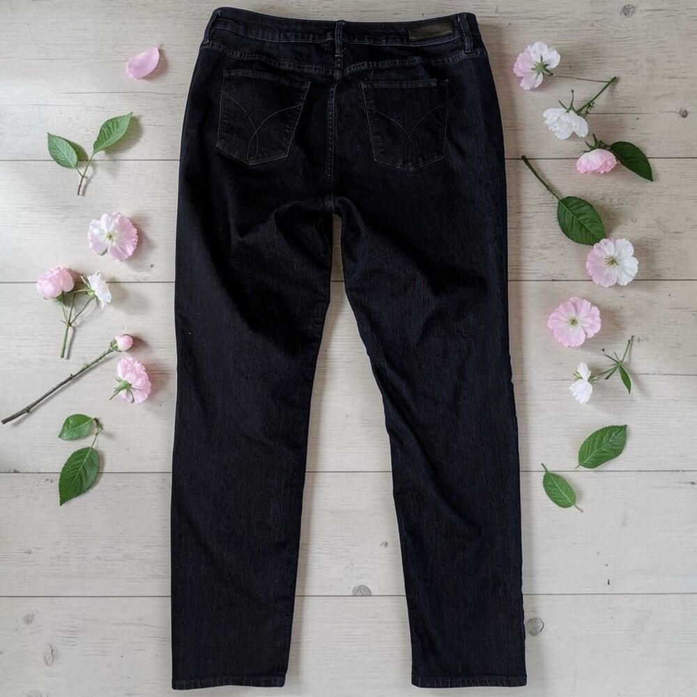 Calvin Klein Jeans Womens 16 Curvy Skinny Stretch Classic Dark Wash Denim